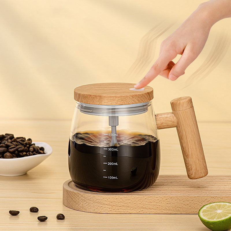 Auto Stirring Glass Cup