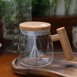 Auto Stirring Glass Cup